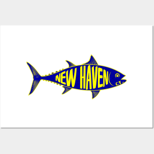 New Haven Connecticut Fishing Tuna Fish CT Posters and Art